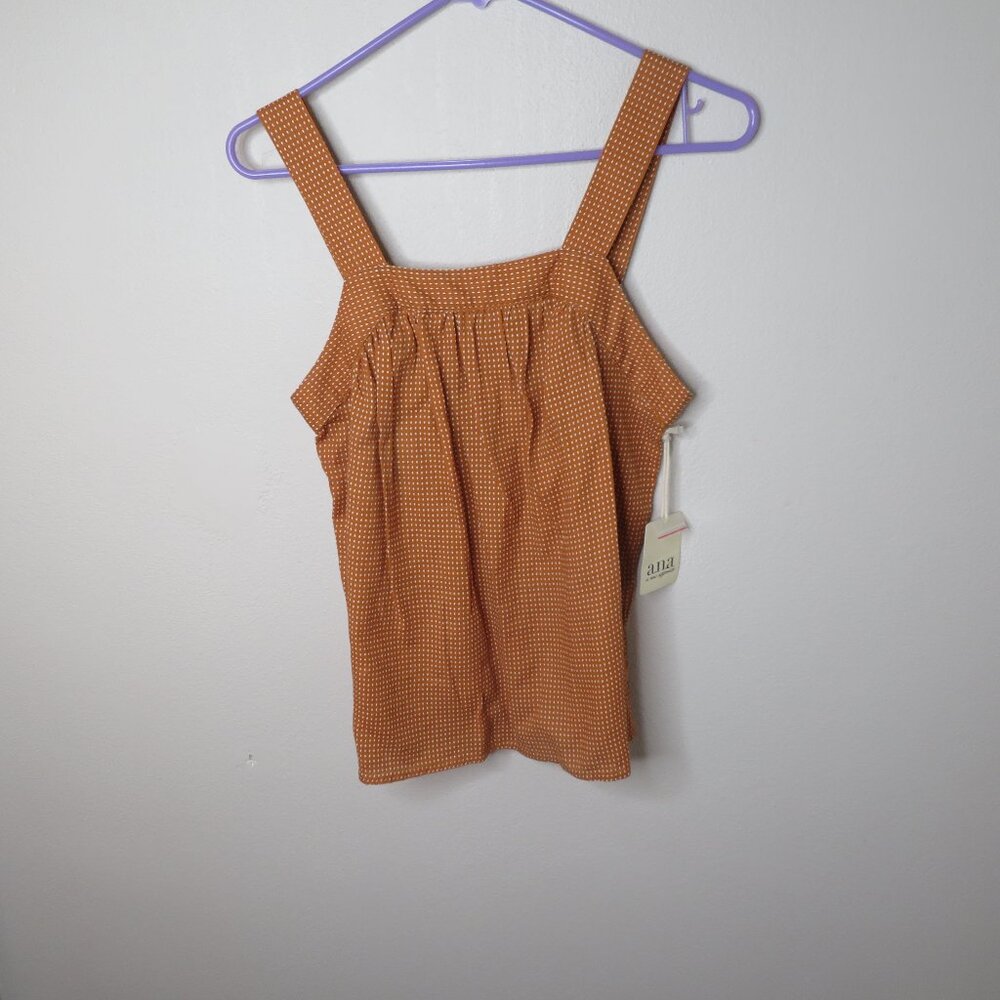 NWT ana A New Approach Sleeveless Square Neck Tank Top